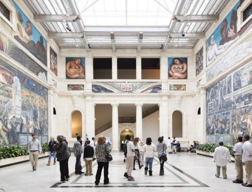 Interior of the Detroit Institute of Arts