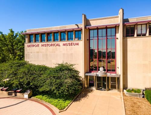 Exterior of Detroit historical museum 