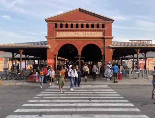 Exterior view of the Eastern Market, Detroit 