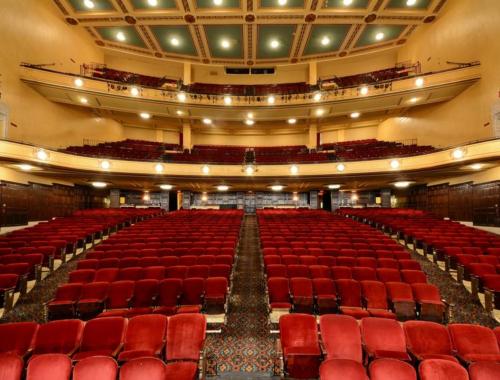 Empty Theatre of the Music Hall Center for Performing Arts