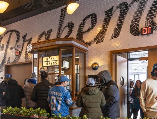 Lions fans at The Brakeman