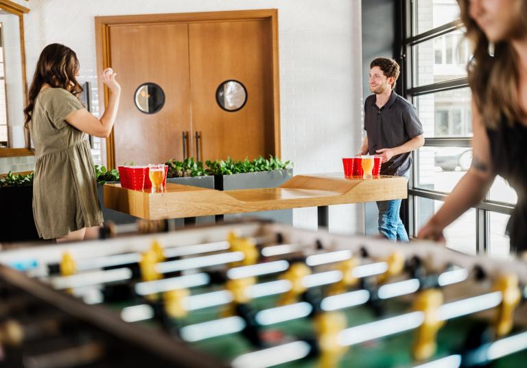 Foosball at the Brakeman