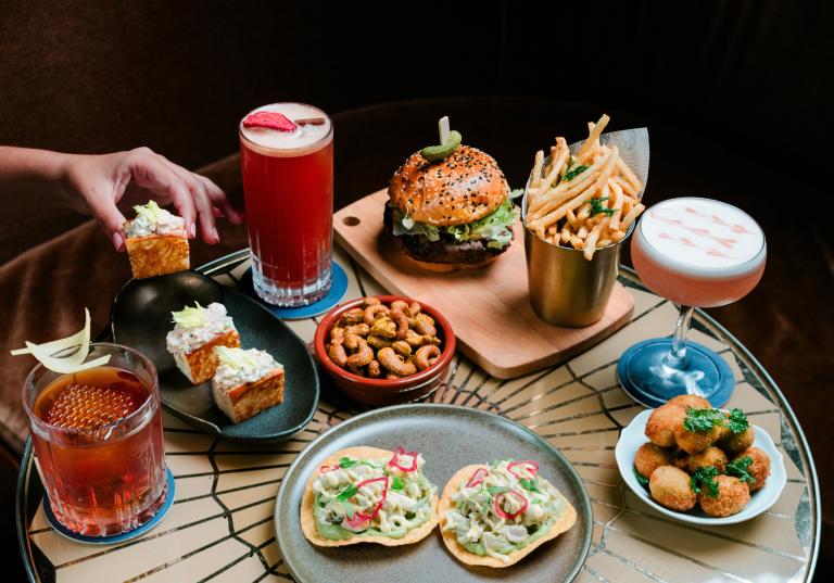 Evening Bar spread of food
