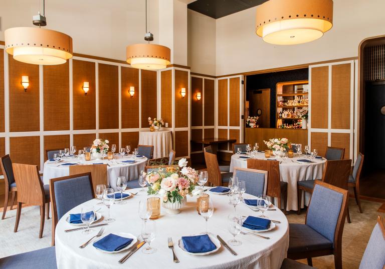 Private Dining Room with Round Setup