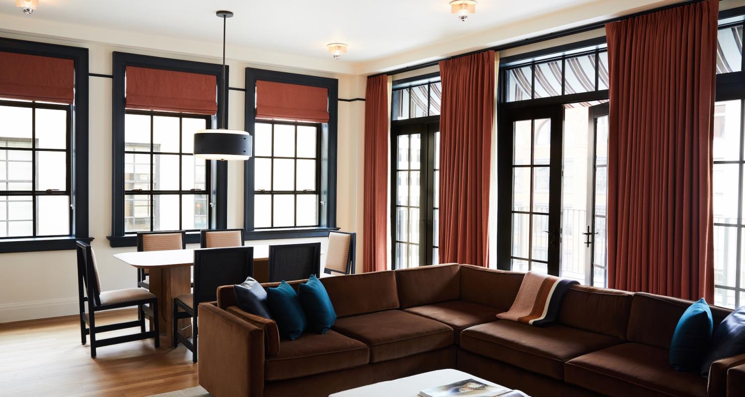 Bedrock Penthouse Couch and Dining Table 