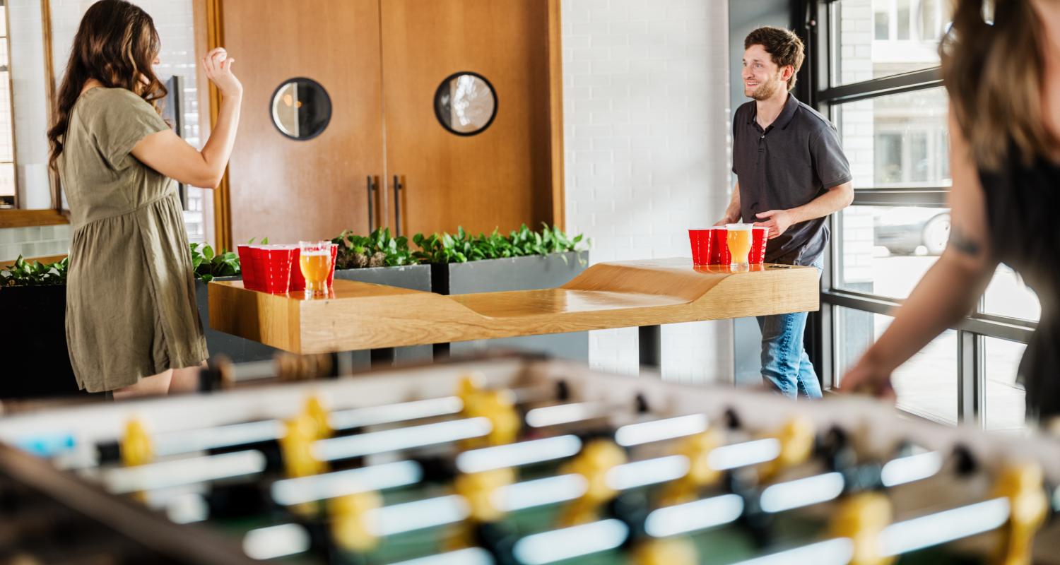 Foosball at the Brakeman