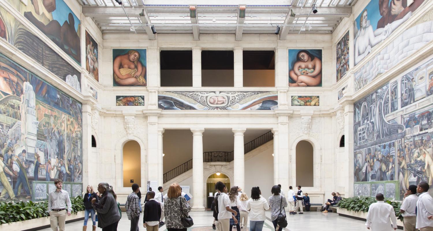 Interior of the Detroit Institute of Arts