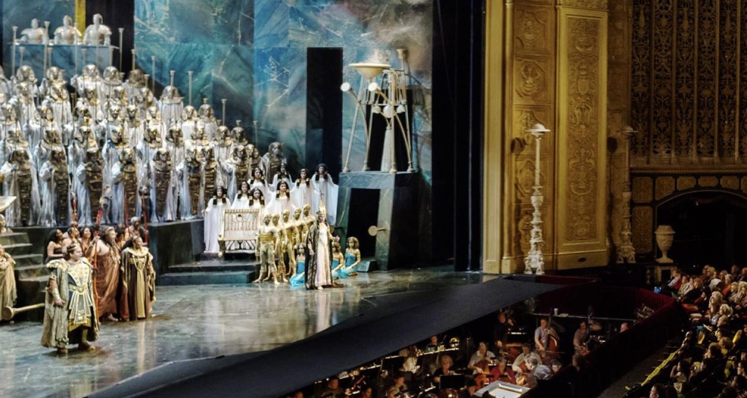 Interior of Detroit Opera House during a performance 