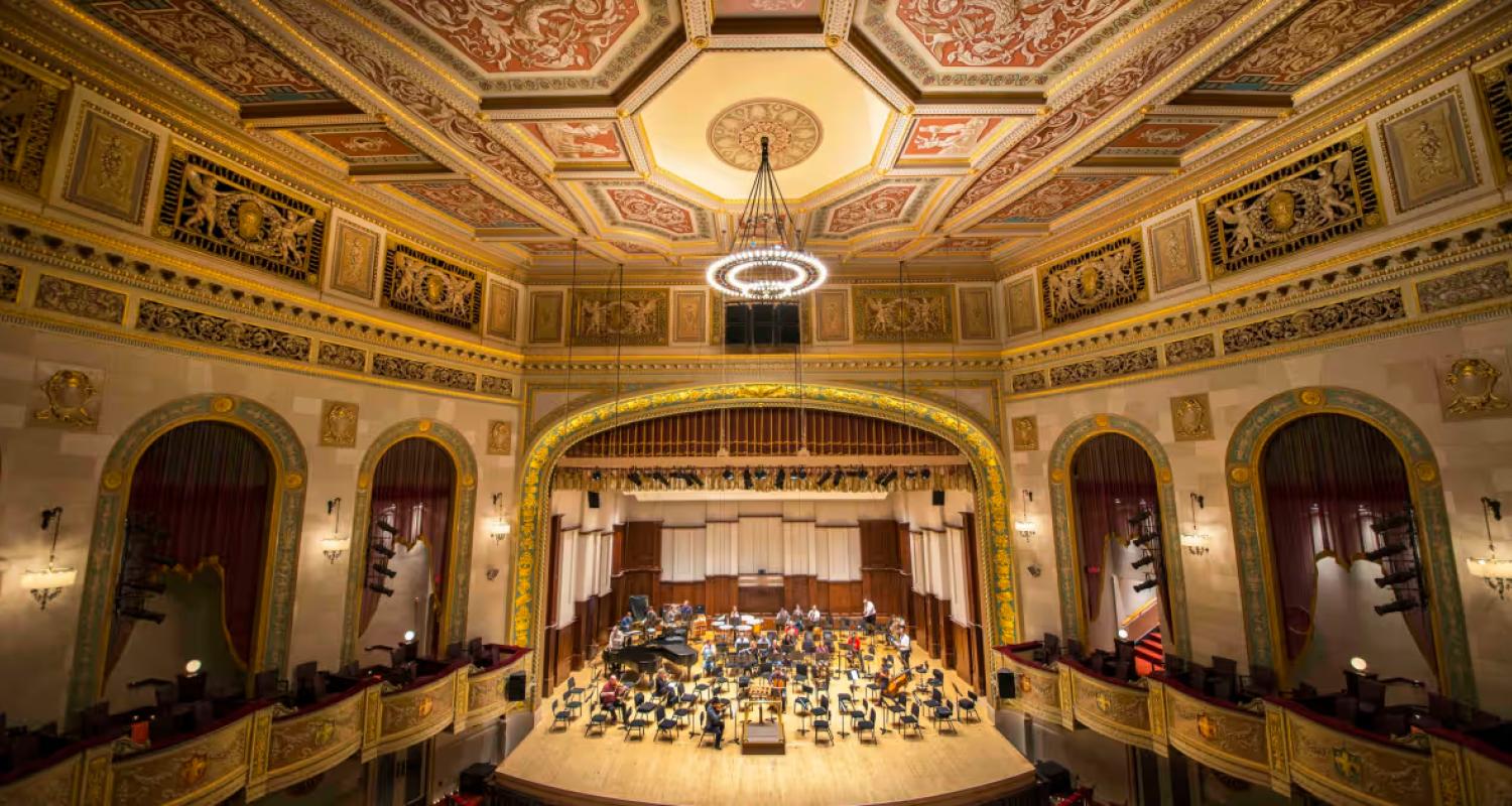 Interior of Detroit Symphony Orchestra 