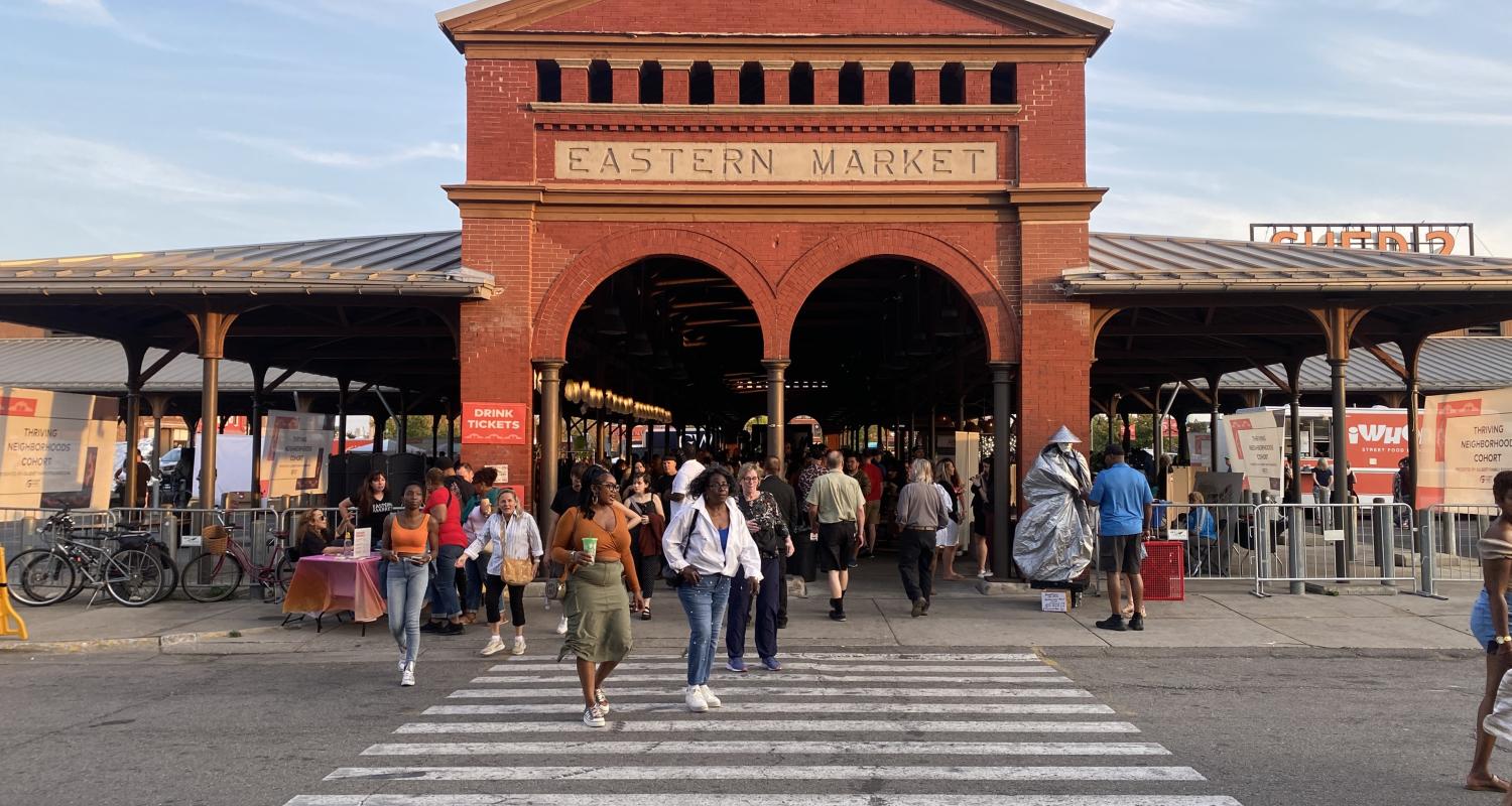 Exterior view of the Eastern Market, Detroit 