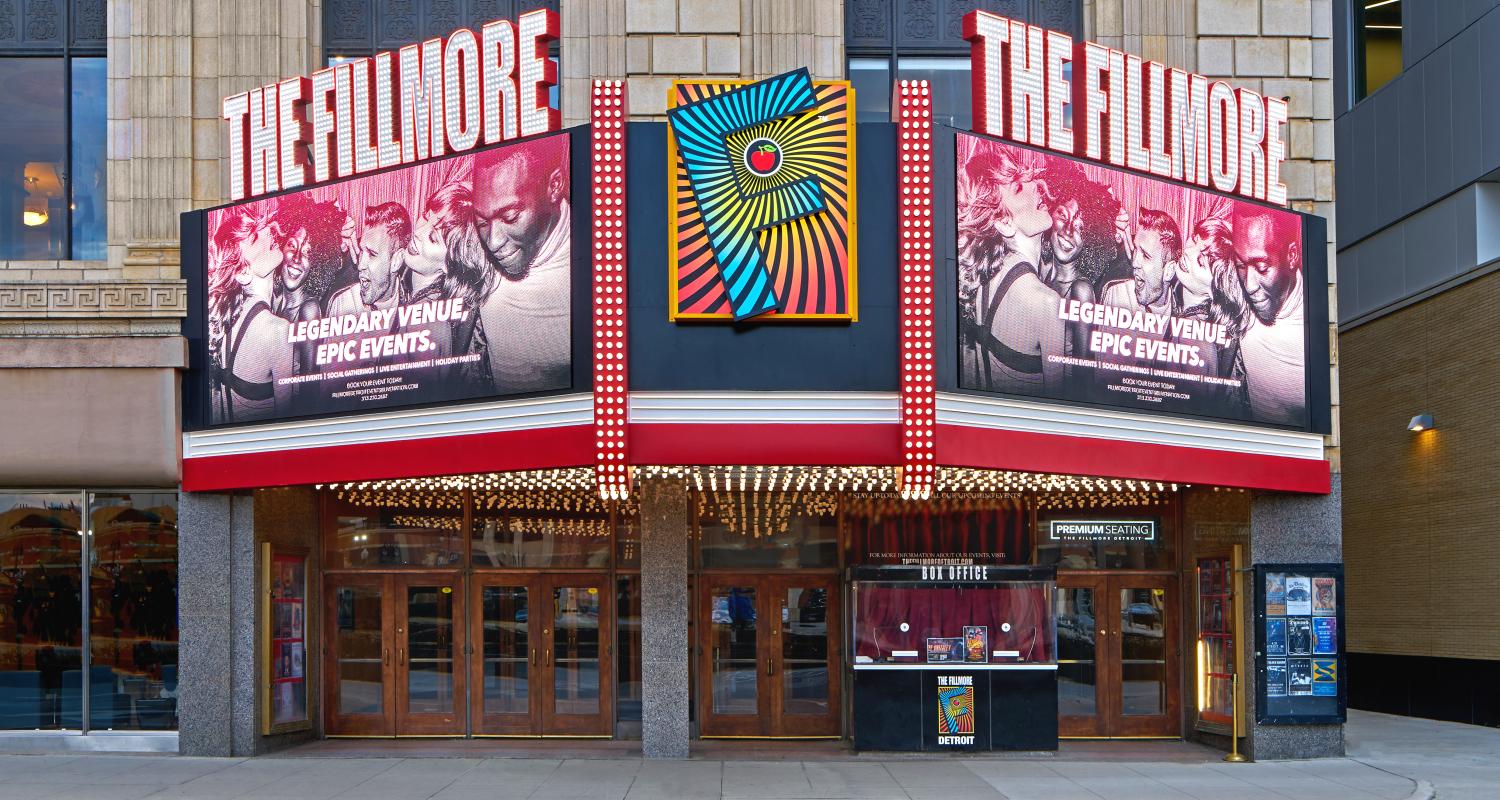 Front of venue