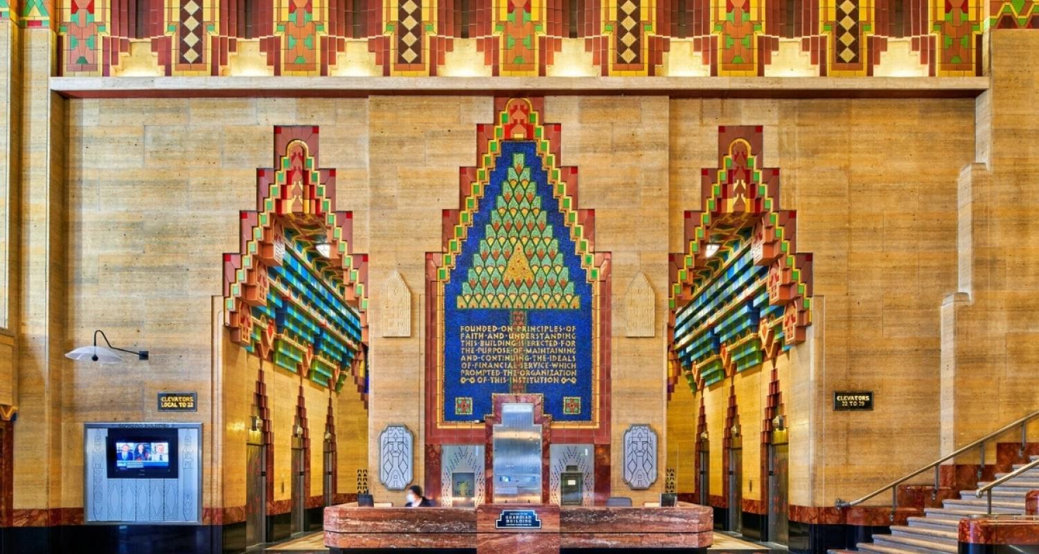 Image of the Guardian buildings lobby 