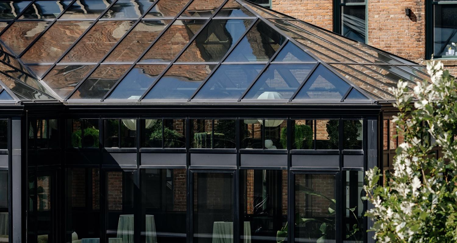 Exterior of The Birdy Room in the Shinola Hotel