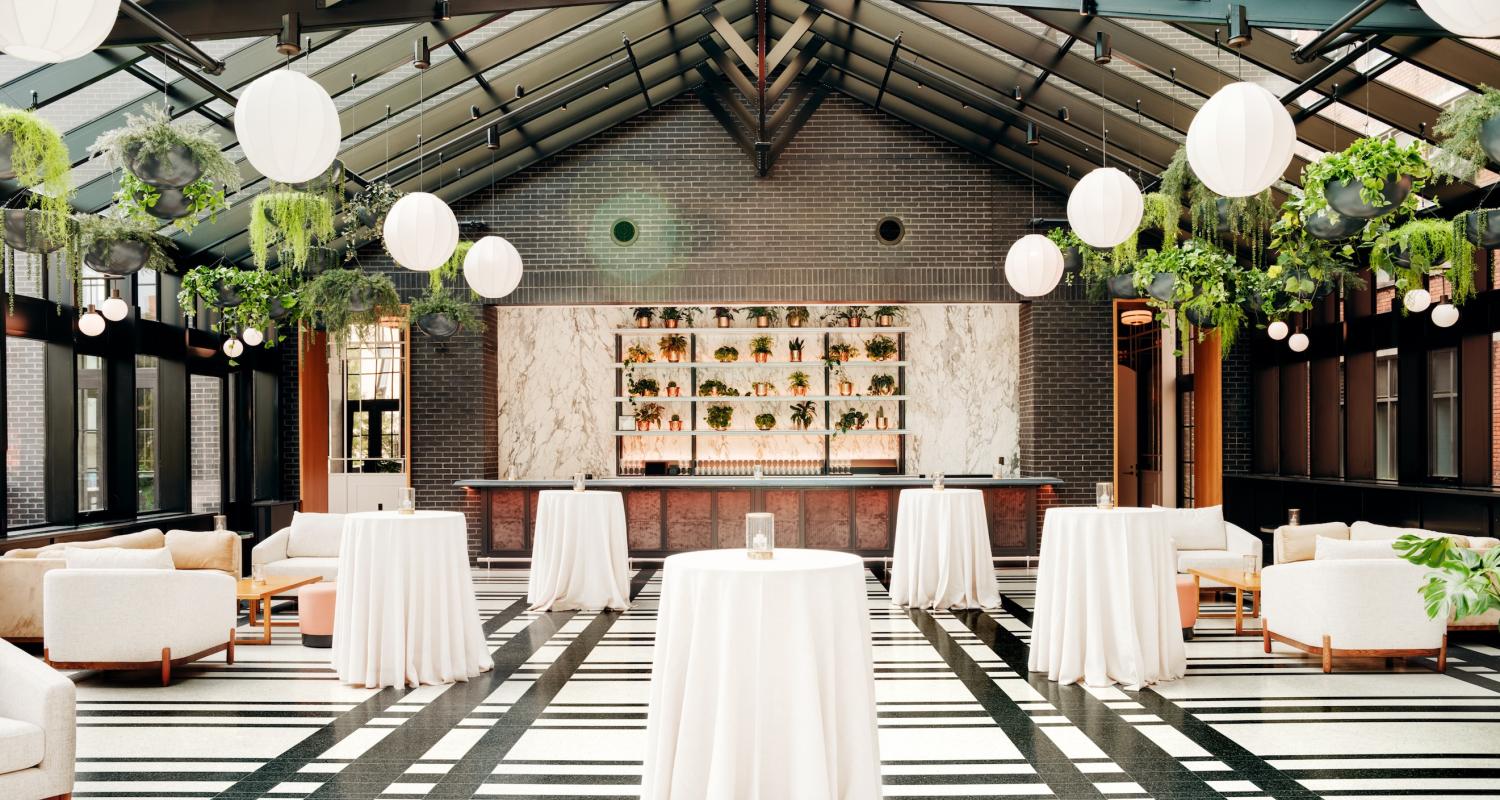 Interior of The Birdy Room in the Shinola Hotel
