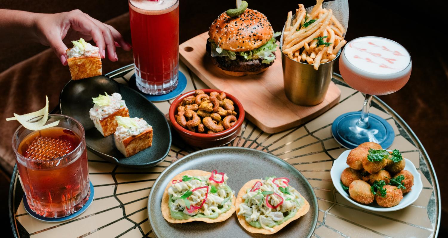 Evening Bar spread of food