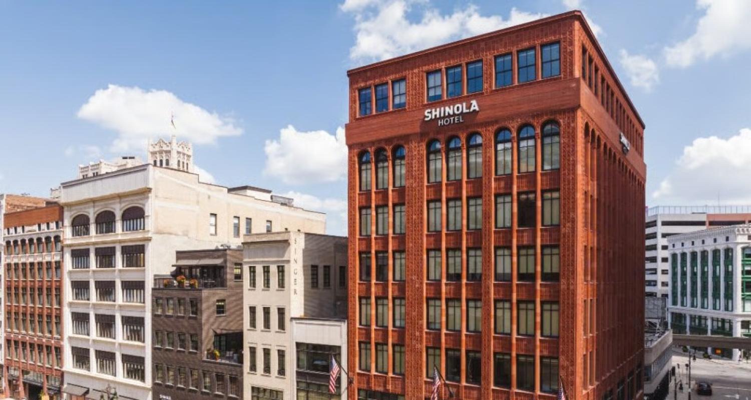 Exterior of Shinola Hotel