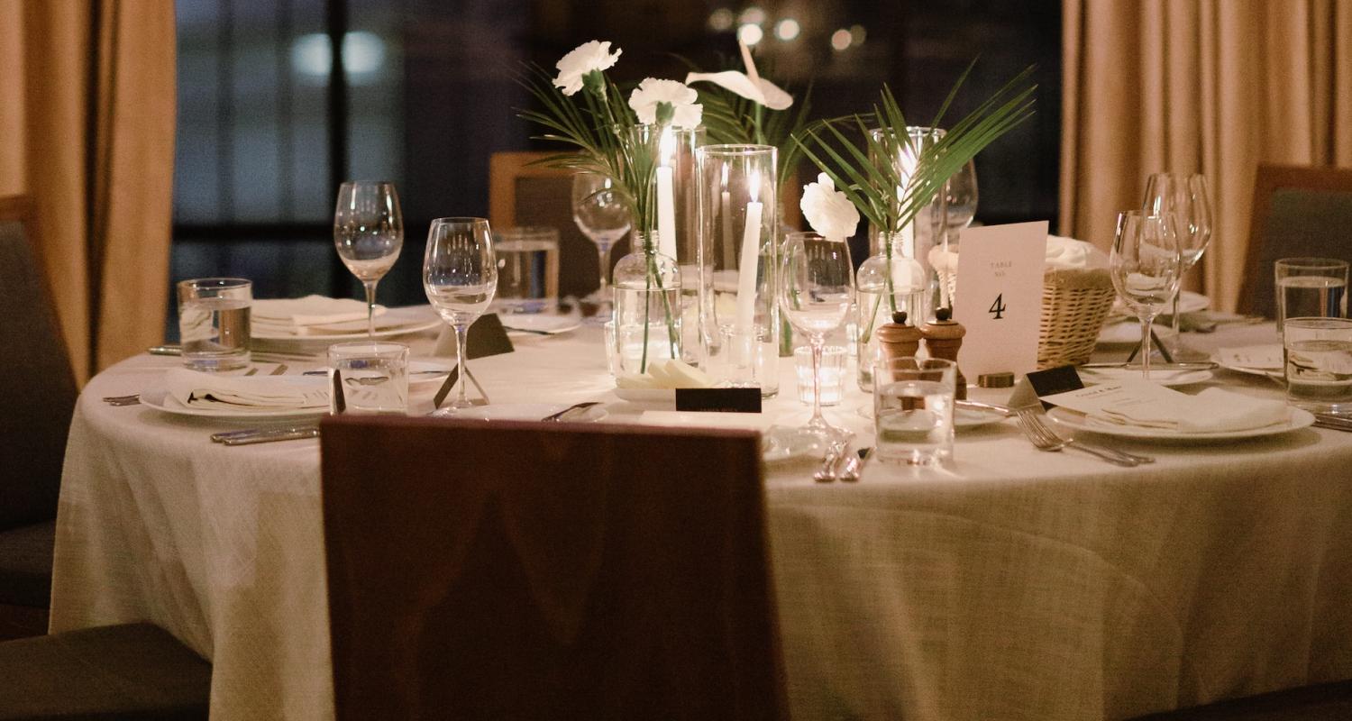 Shinola Hotel wedding table setting