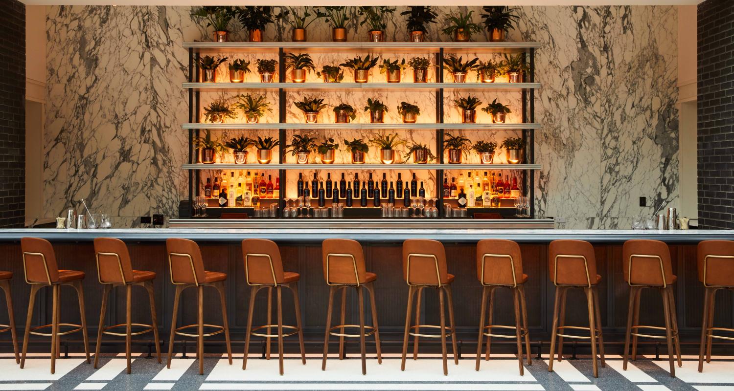 The Birdy Room bar at Shinola Hotel
