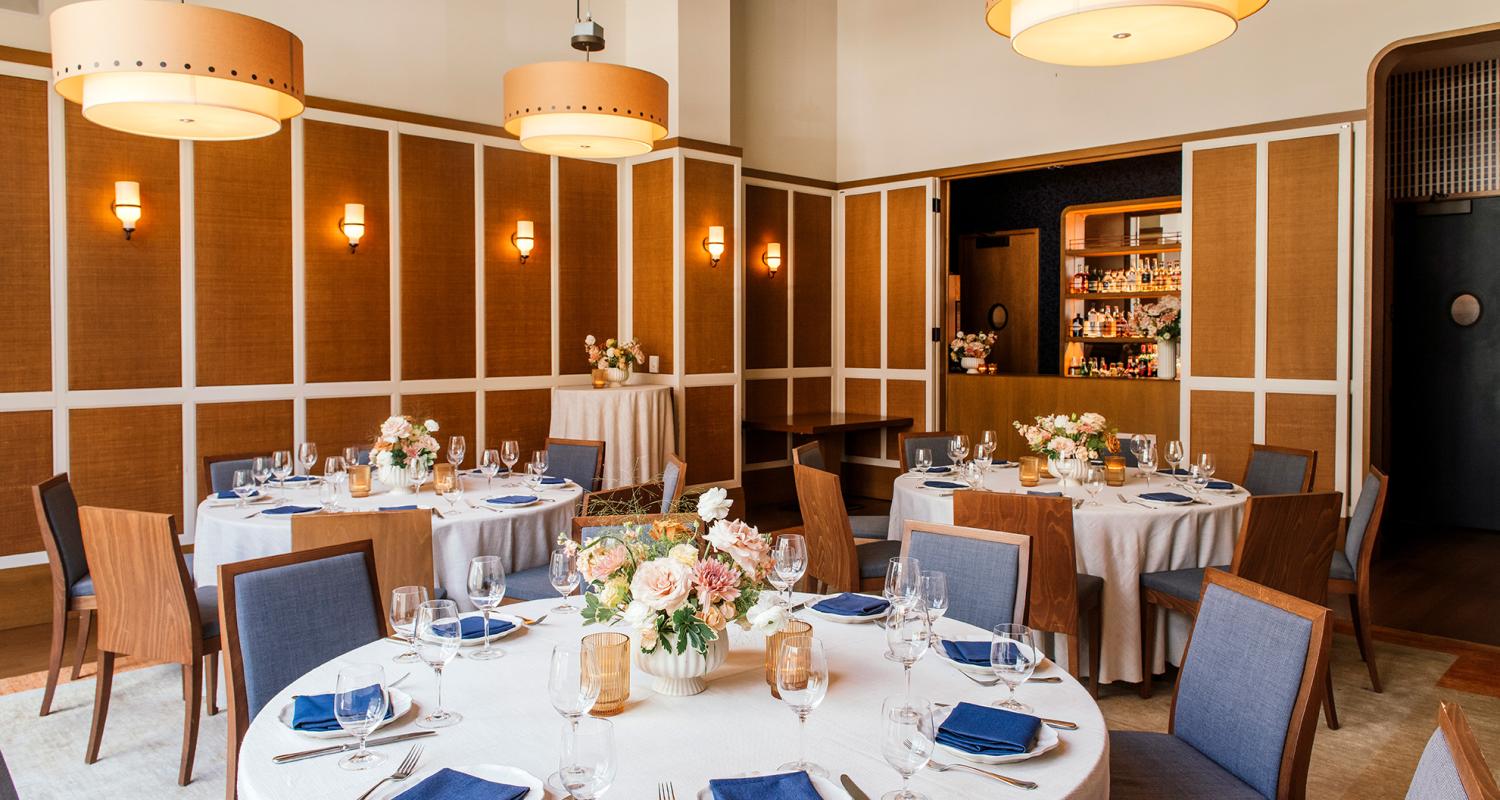 Private Dining Room with Round Setup