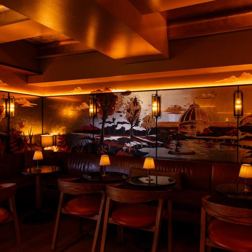 Banquette seating in Evening Bar