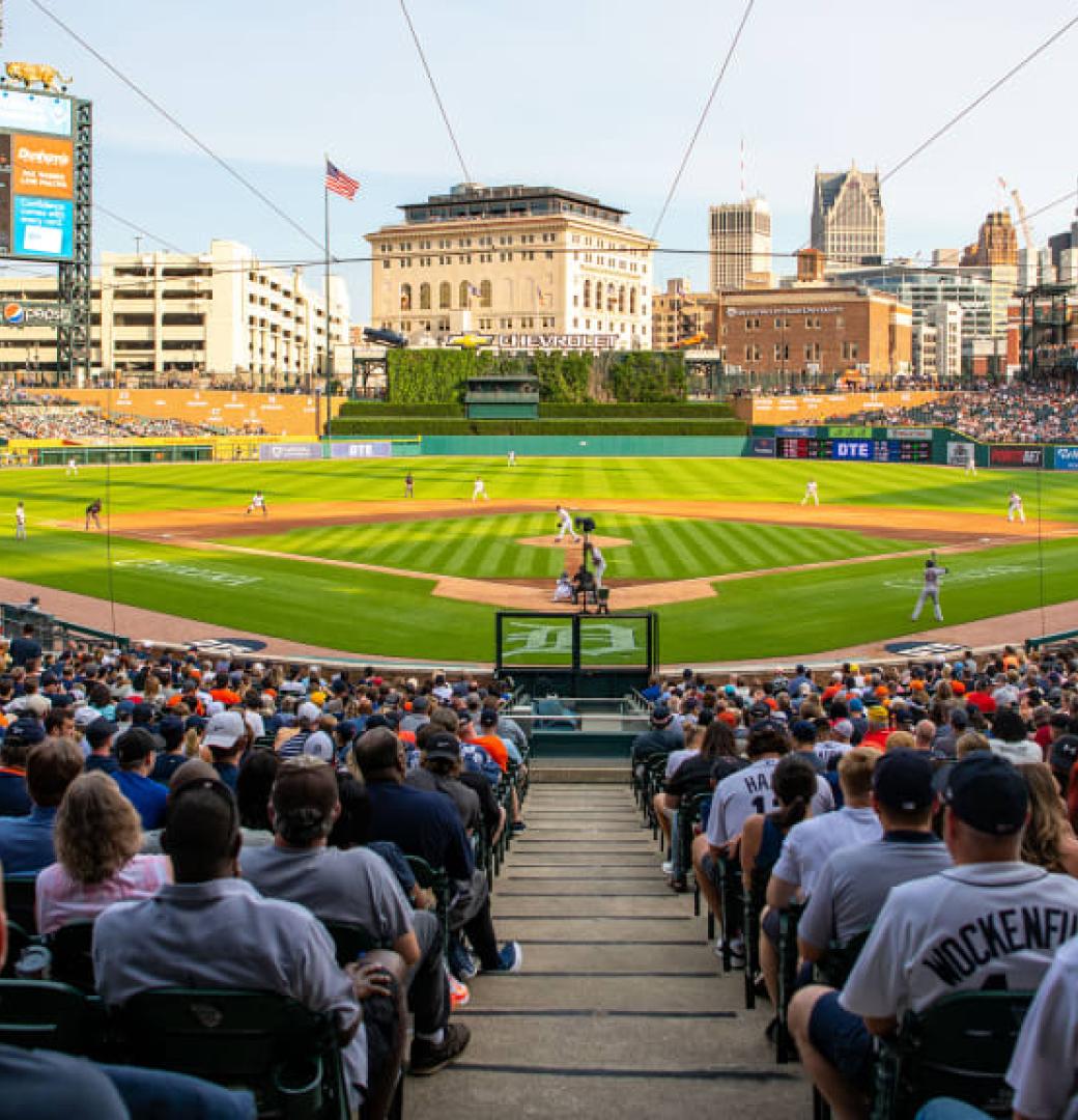 Comerica Park, home of the Detroit Tigers