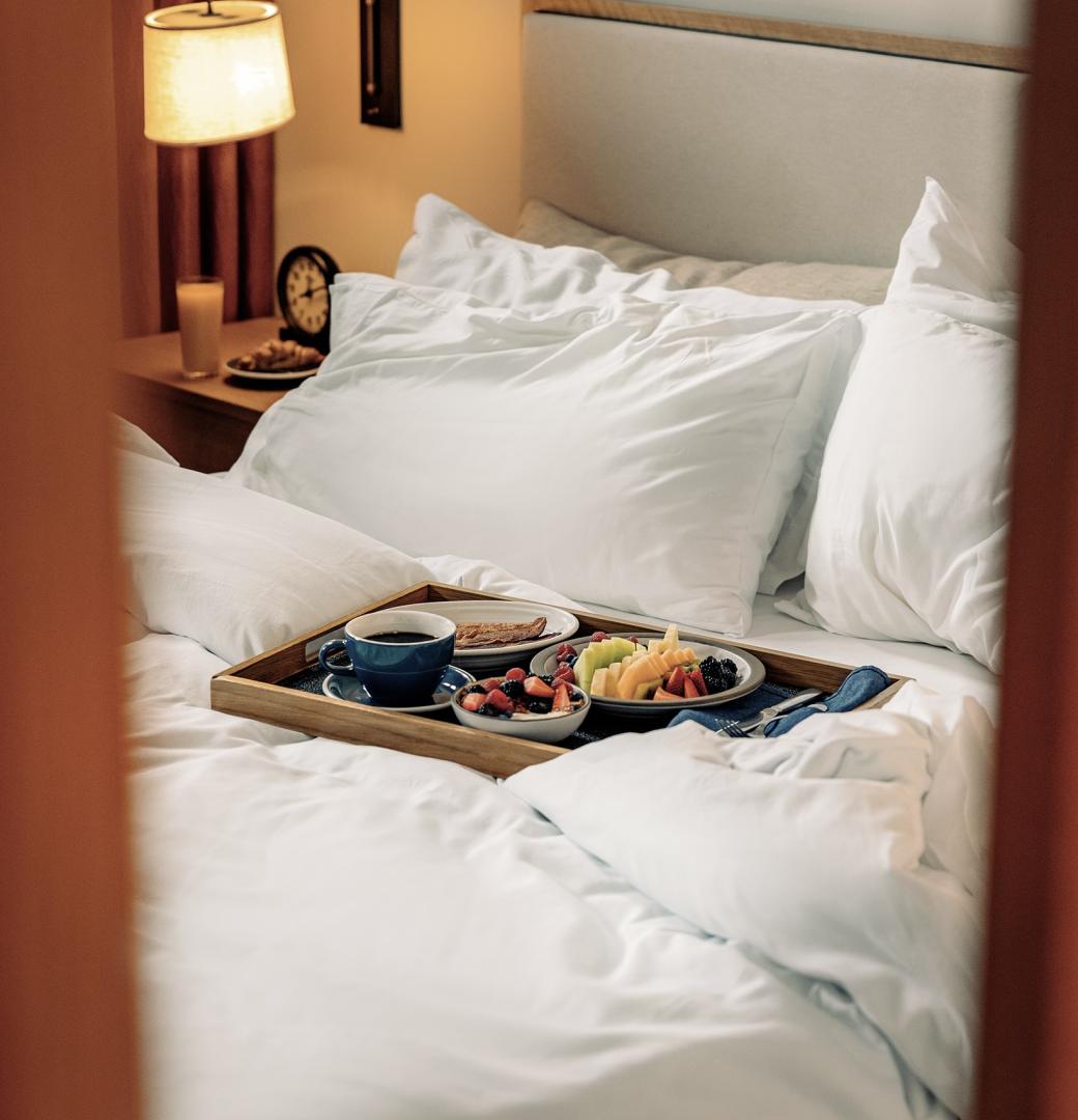 Breakfast in bed.