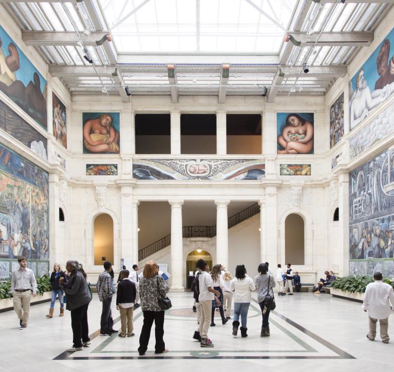 Interior of the Detroit Institute of Arts