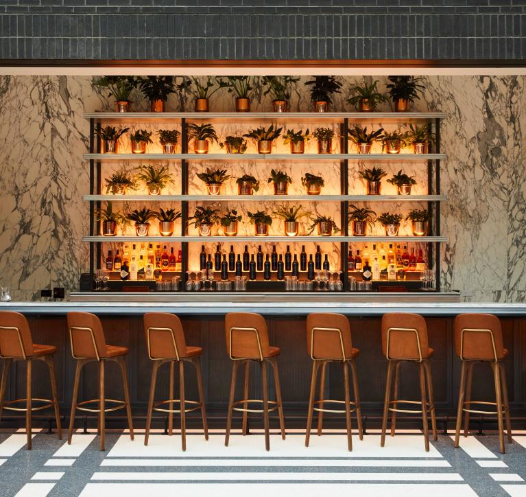 The Birdy Room bar at Shinola Hotel