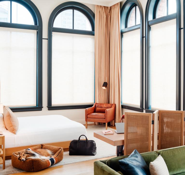 Shinola Hotel suite bedroom 