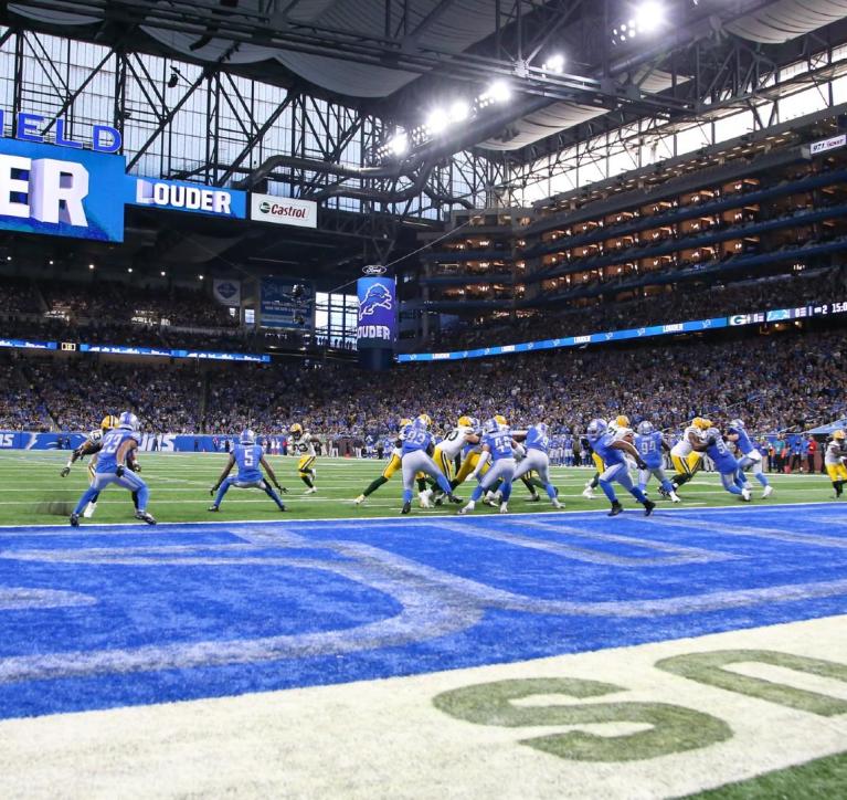 Ford Field, home of the Detroit Lions