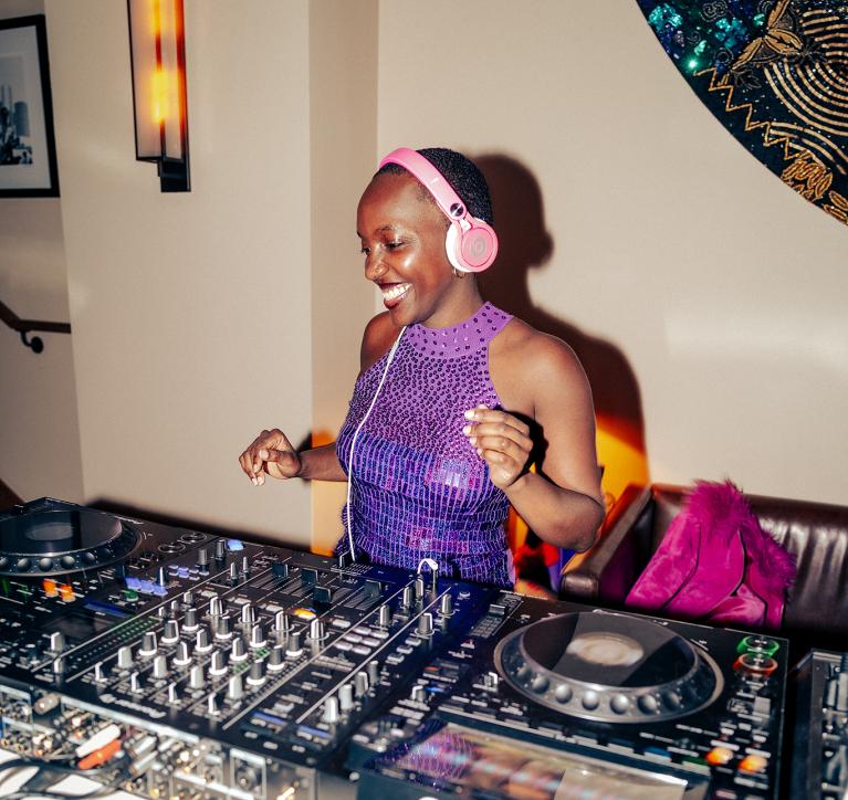 DJ Problematic Black Hottie spins in the Living Room