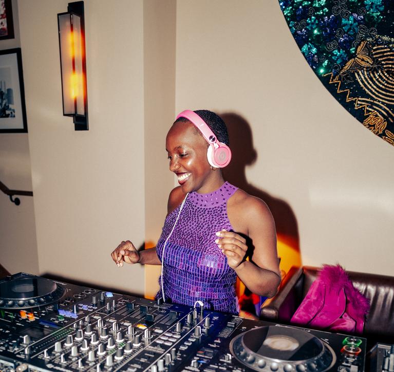 DJ Problematic Black Hottie spins in the Living Room