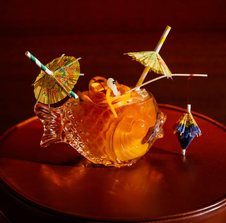 A fishbowl cocktail from Model T-iki at Evening Bar