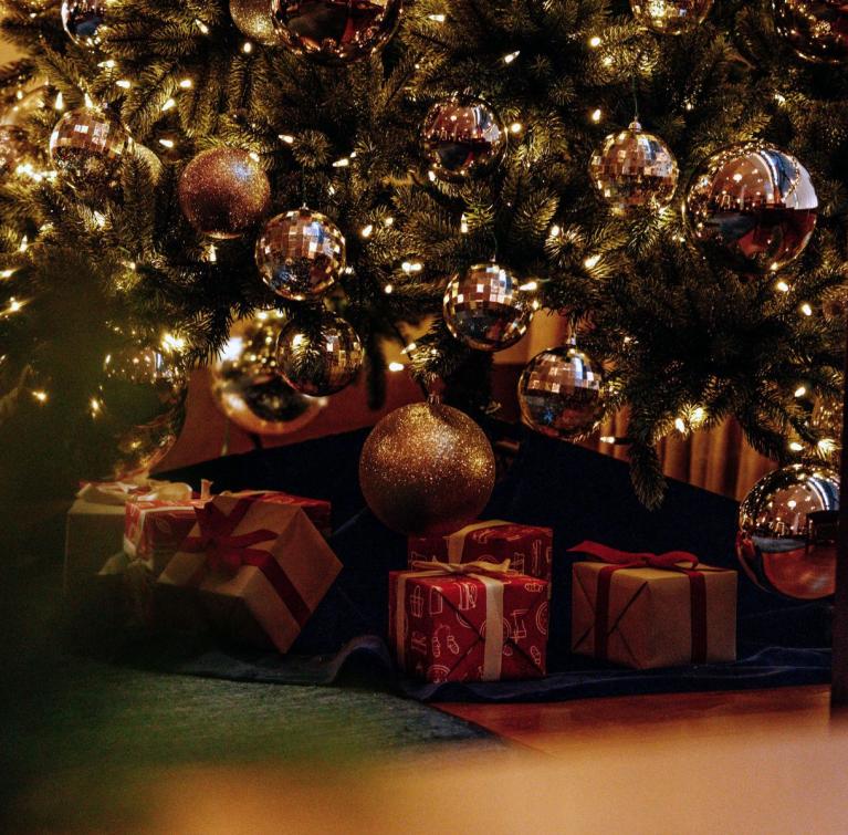 Gifts under the Christmas tree