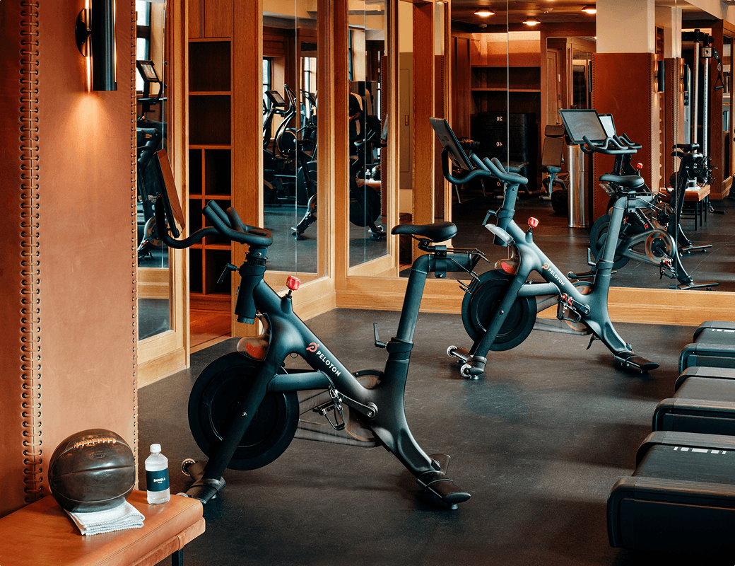 Interior of Shinola's Fitness Center